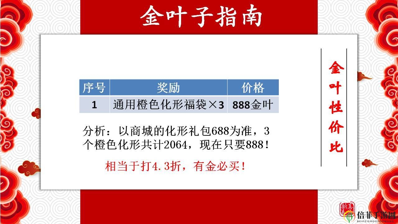 《古今江湖庆典秘籍》金叶元宝妙用指南揭晓