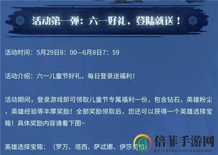 剑与远征六一儿童节活动内容说明 六一儿童节兑换码免费领取