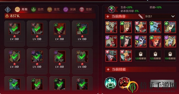 加德尔契约20级最佳完美五人阵容推荐