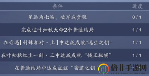 天涯明月刀手游星运怎么选择 天刀手游星运选择影响及推荐