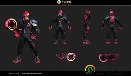 王者荣耀典韦蓝屏警告新星元部件一览 时空骇客星元部件特效展示