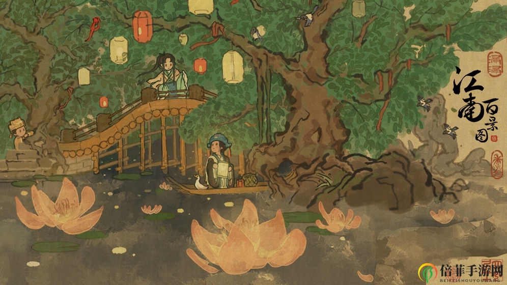 《江南百景图》中元节热闹场景速递，新角色魅力抢先曝光