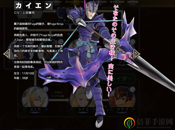 《怪物猎人Riders图鉴》森都角色深度解析