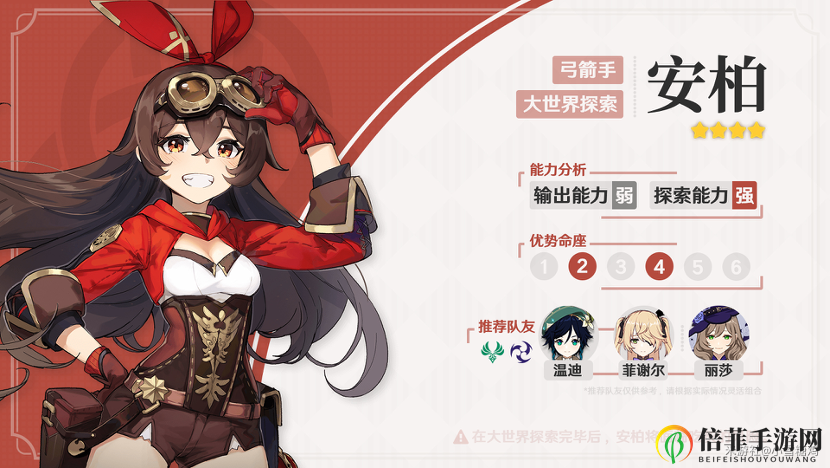 《原神》角色安柏深度剖析：实战效能及技能全面解读
