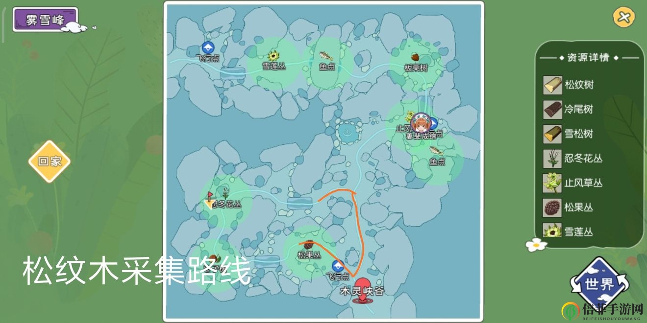 小森生活常用物资采集攻略大全 松纹木、苍晶矿及锂矿采集线路一览