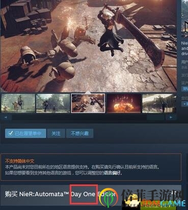 减量不减价！《尼尔2》steam首日版已换为标准版