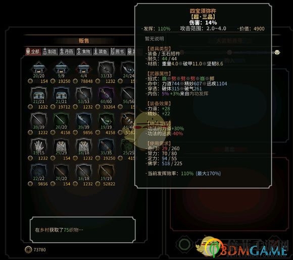 《太吾绘卷》各大势力商会售卖商品及作用分析